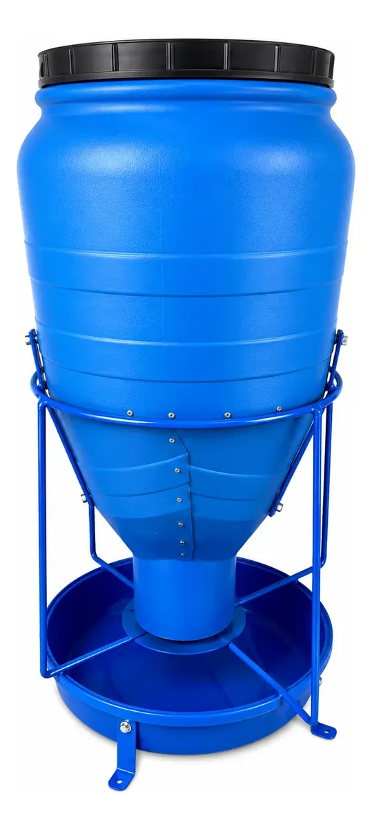 Comedouro Automático para Suínos - 40 kg - com Suporte e Bandeja de Alimentação