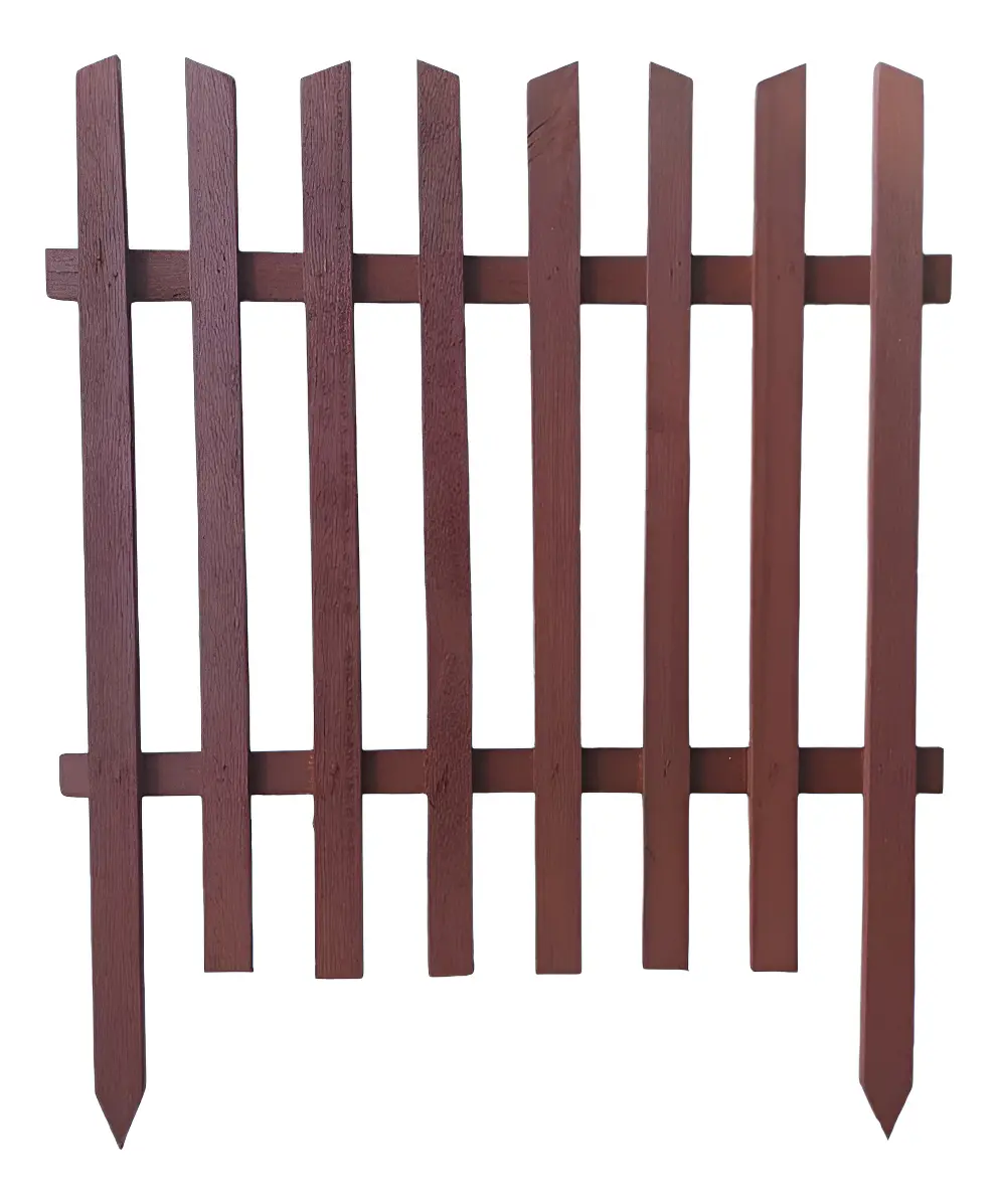 Cercado de Madeira para Jardim e Horta - 80x50 - Limitador Decorativo - 12 Metros